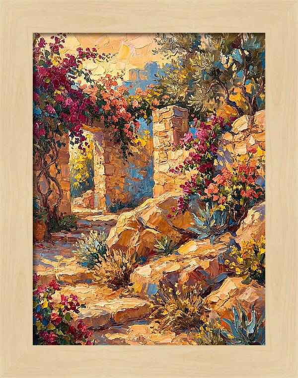 Mediterranean Rock Garden Pathway