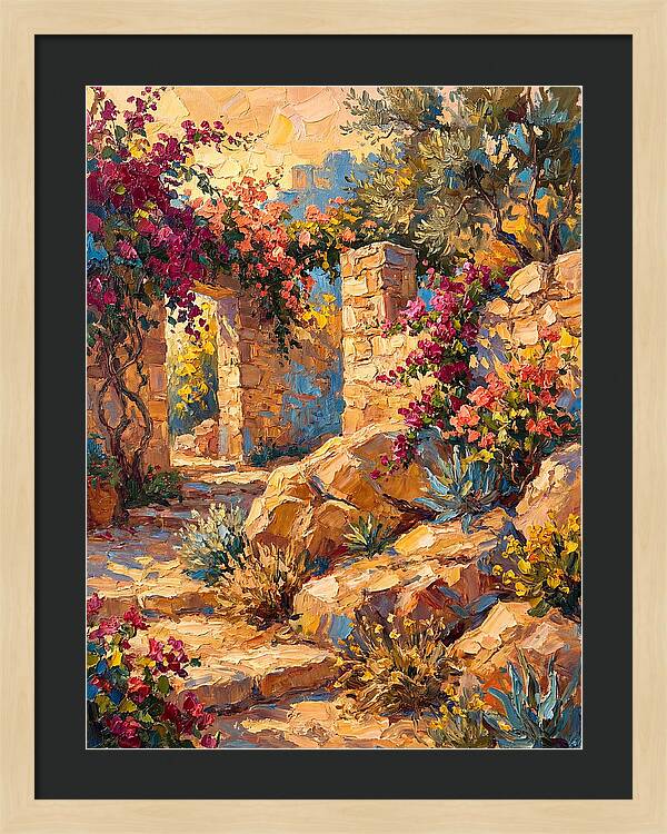 Mediterranean Rock Garden Pathway