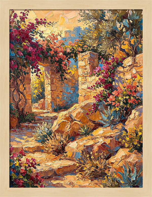 Mediterranean Rock Garden Pathway
