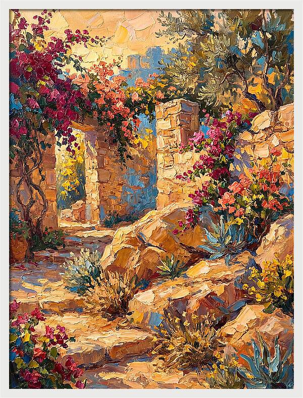 Mediterranean Rock Garden Pathway