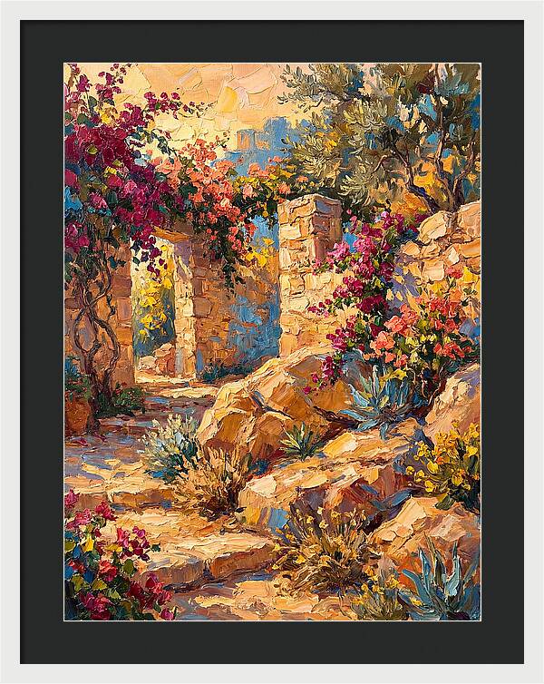 Mediterranean Rock Garden Pathway