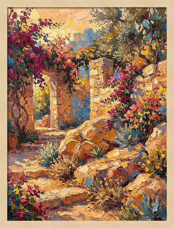 Mediterranean Rock Garden Pathway