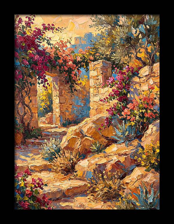 Mediterranean Rock Garden Pathway