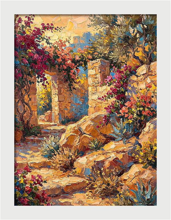 Mediterranean Rock Garden Pathway