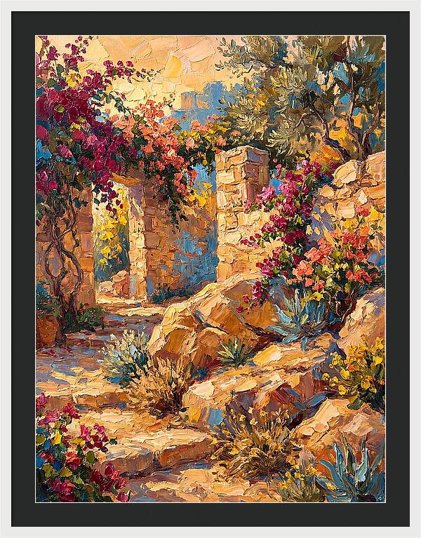 Mediterranean Rock Garden Pathway