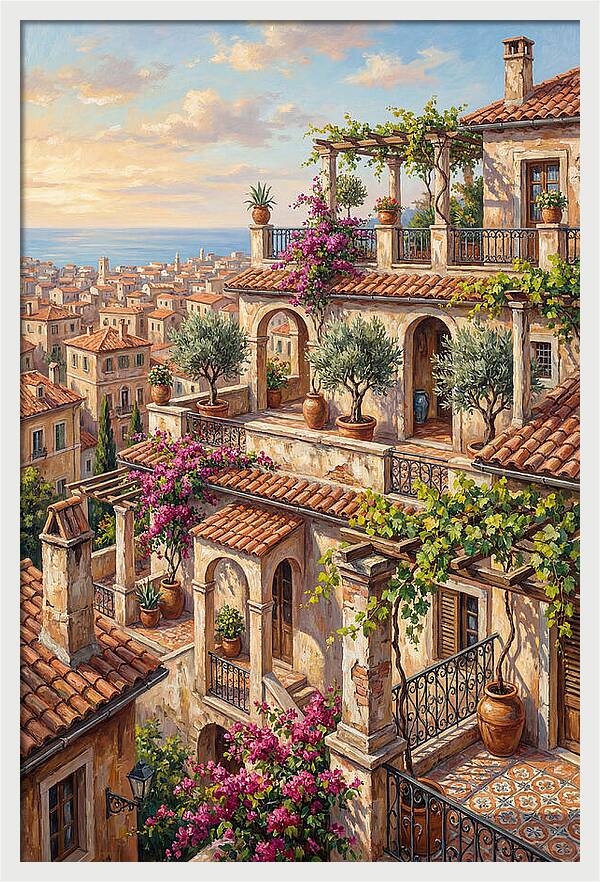 Mediterranean Rooftop Serenity