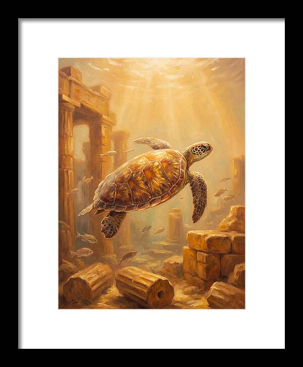 Mediterranean Sea Turtle Serenity