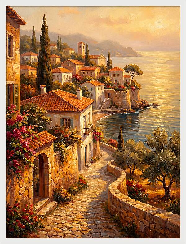 Mediterranean Serenity By The Sea
