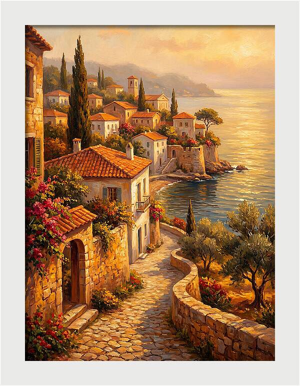 Mediterranean Serenity By The Sea
