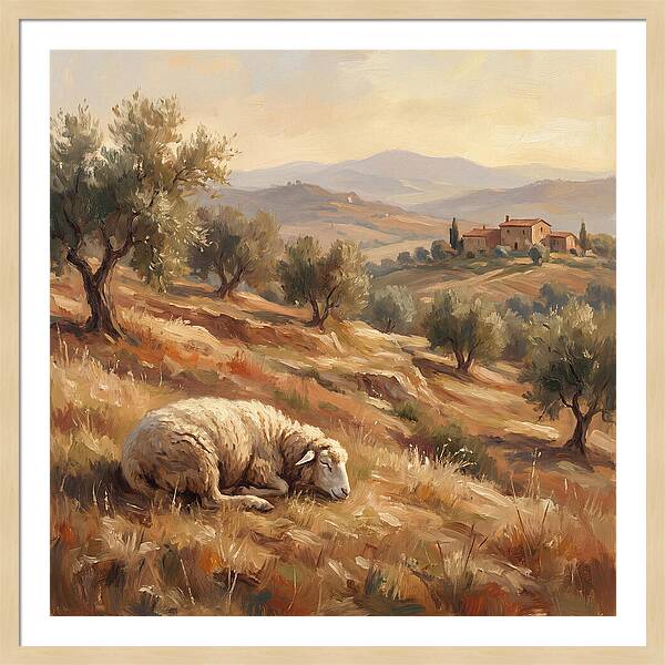 Mediterranean Serenity With Sheep
