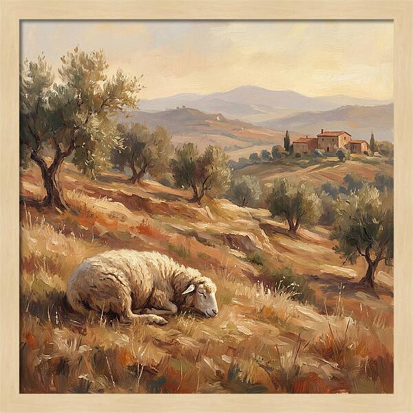 Mediterranean Serenity With Sheep