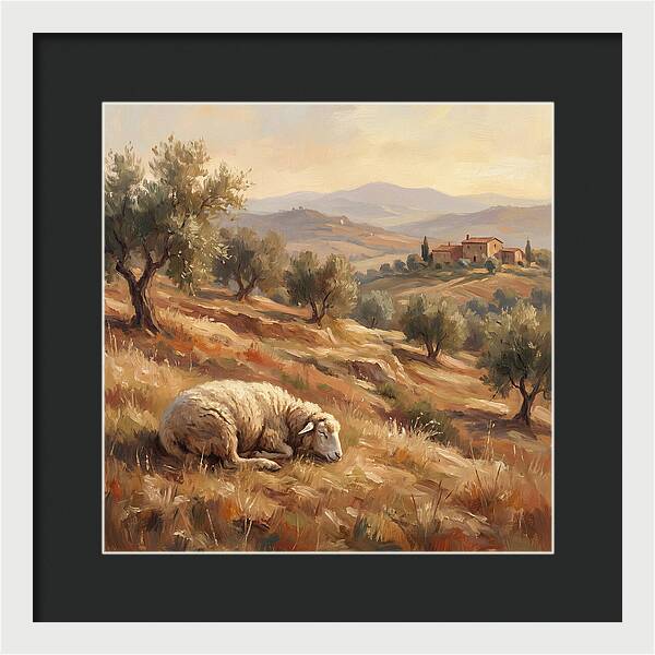 Mediterranean Serenity With Sheep