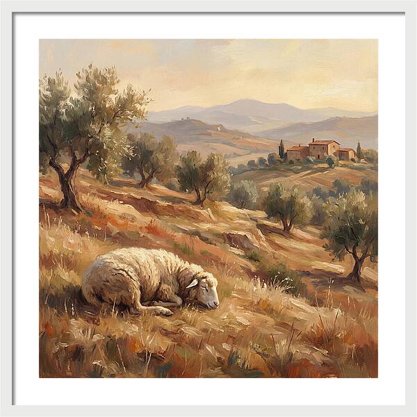 Mediterranean Serenity With Sheep