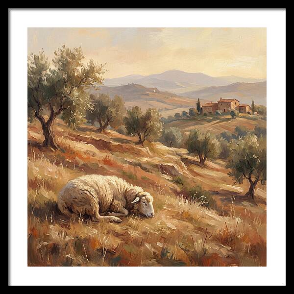 Mediterranean Serenity With Sheep