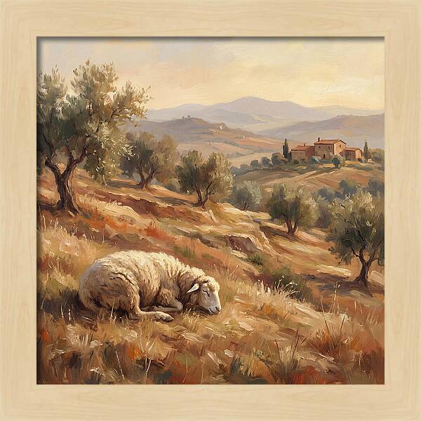 Mediterranean Serenity With Sheep