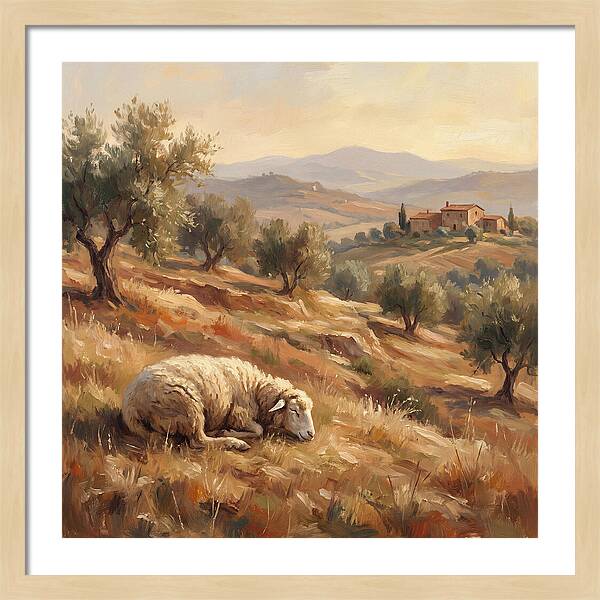 Mediterranean Serenity With Sheep