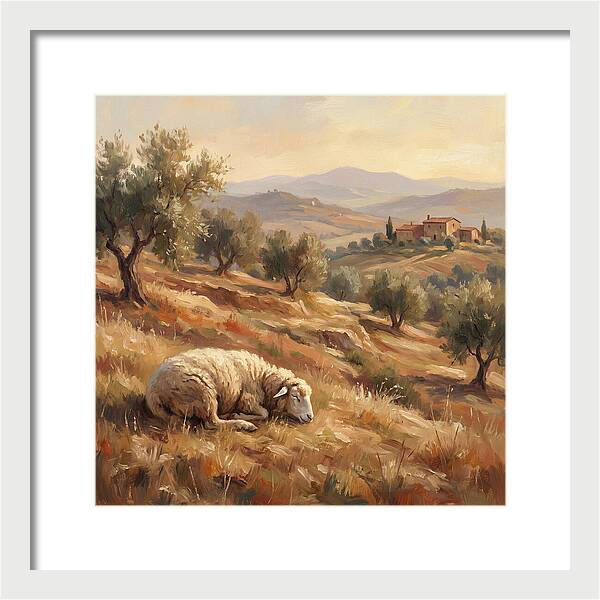 Mediterranean Serenity With Sheep