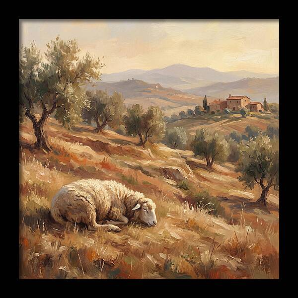 Mediterranean Serenity With Sheep