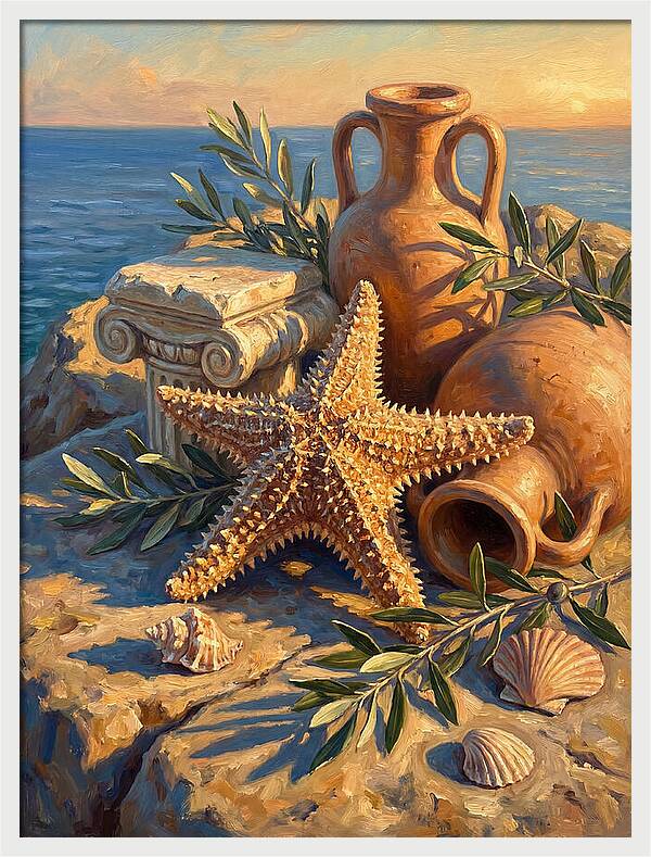 Mediterranean Starfish Still Life