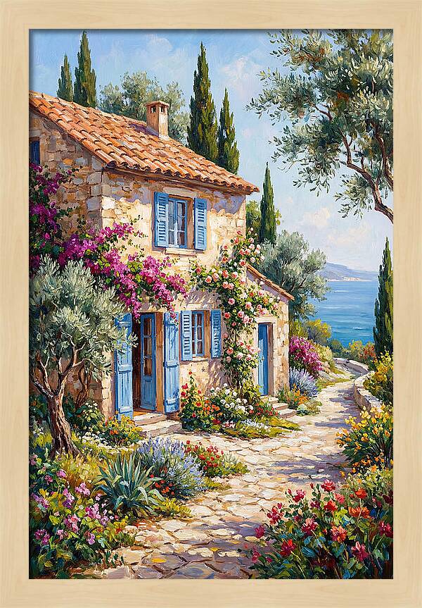 Mediterranean Stone Cottage Bliss