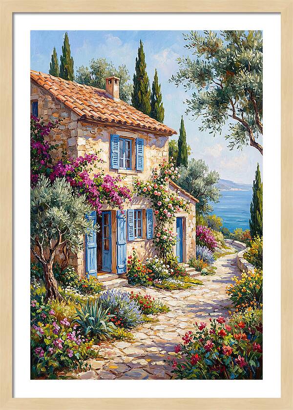Mediterranean Stone Cottage Bliss