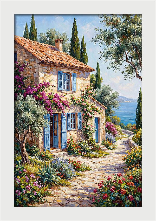 Mediterranean Stone Cottage Bliss