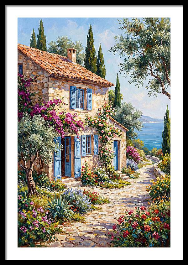 Mediterranean Stone Cottage Bliss