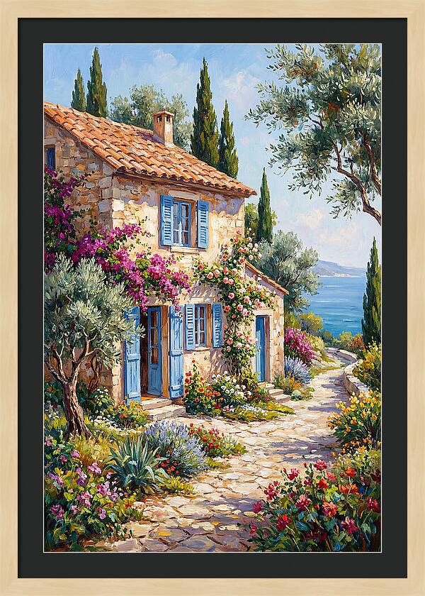 Mediterranean Stone Cottage Bliss