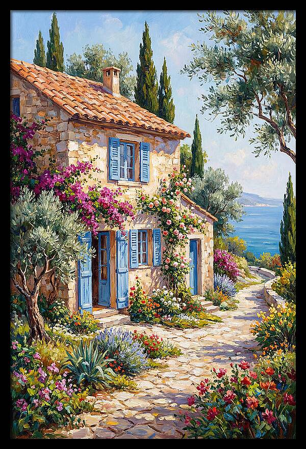 Mediterranean Stone Cottage Bliss
