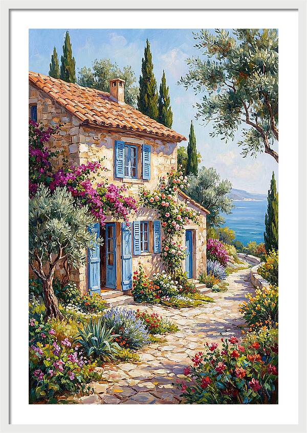 Mediterranean Stone Cottage Bliss