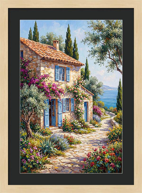 Mediterranean Stone Cottage Bliss