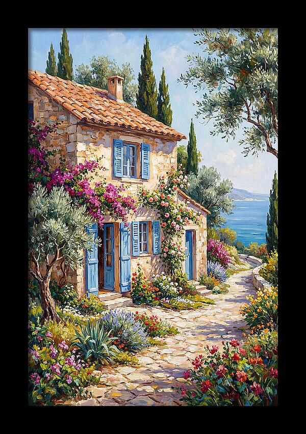 Mediterranean Stone Cottage Bliss