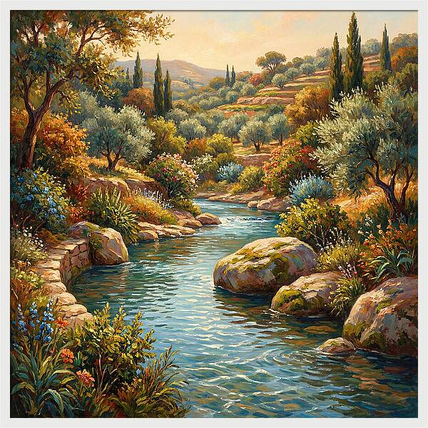 Mediterranean Stream Serenity