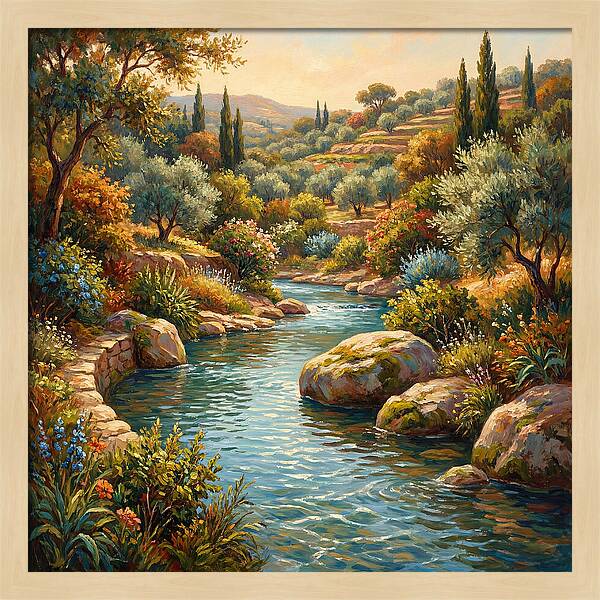 Mediterranean Stream Serenity