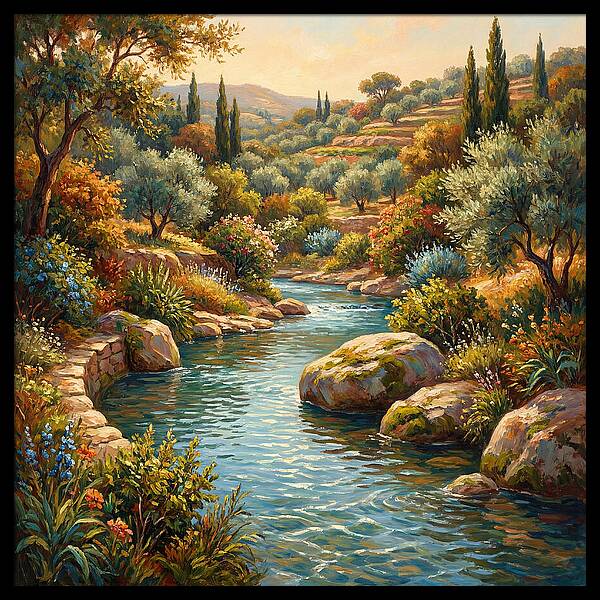 Mediterranean Stream Serenity