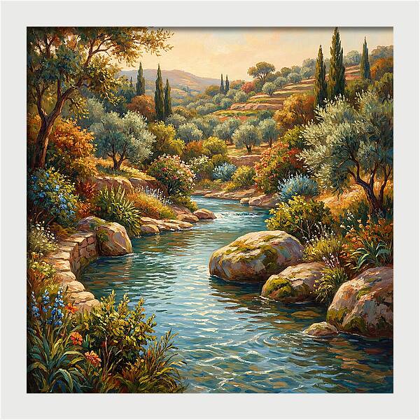 Mediterranean Stream Serenity