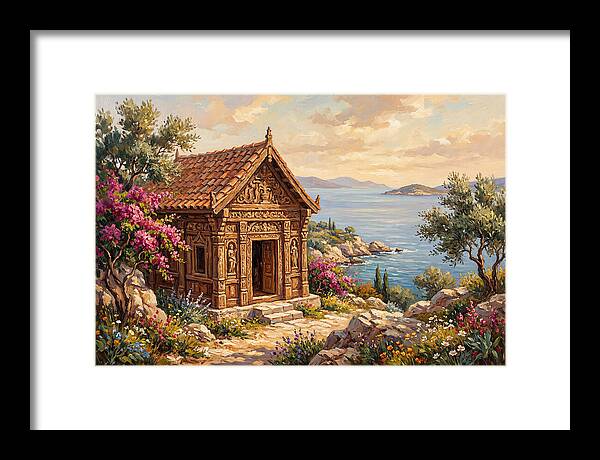 Mediterranean Temple By The Sea