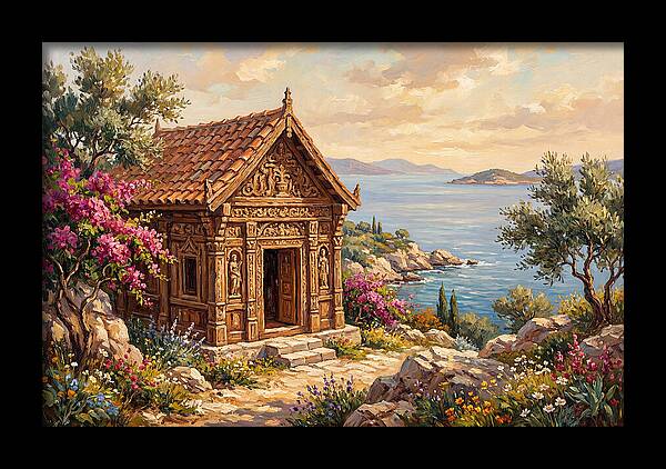 Mediterranean Temple By The Sea