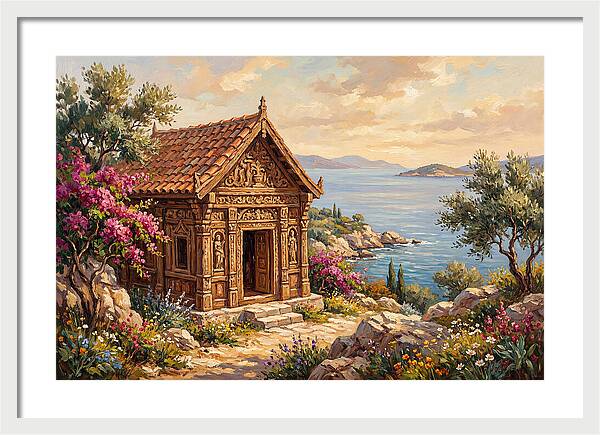 Mediterranean Temple By The Sea