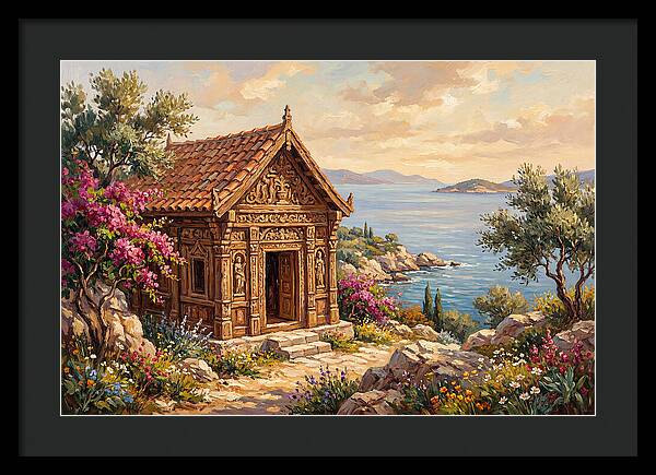 Mediterranean Temple By The Sea