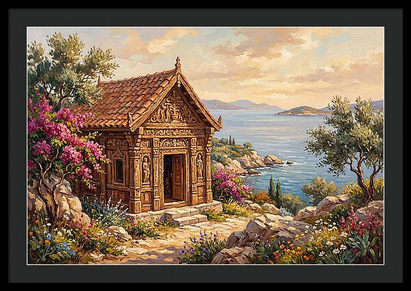 Mediterranean Temple By The Sea