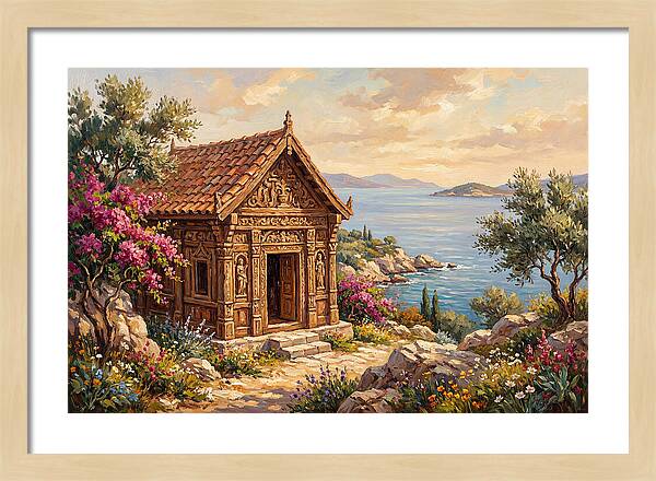 Mediterranean Temple By The Sea