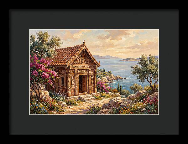 Mediterranean Temple By The Sea