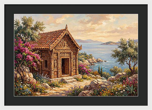 Mediterranean Temple By The Sea