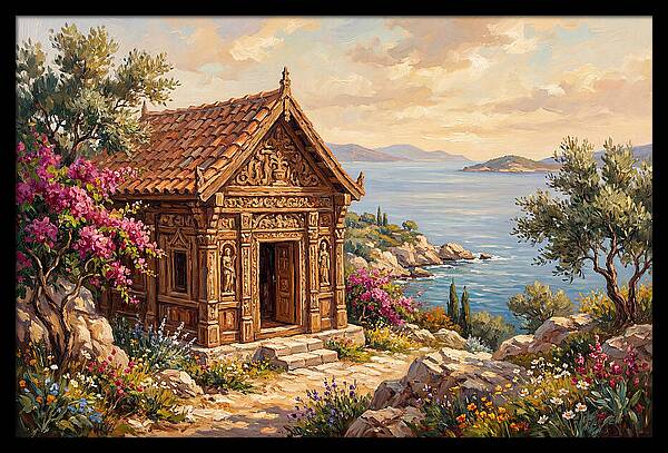 Mediterranean Temple By The Sea
