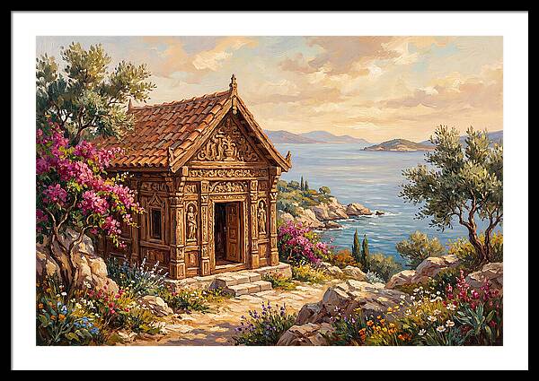 Mediterranean Temple By The Sea