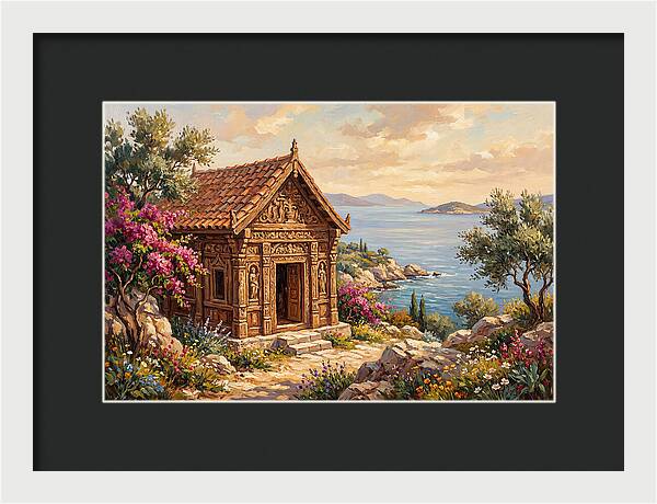 Mediterranean Temple By The Sea