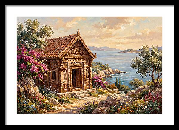 Mediterranean Temple By The Sea