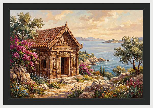 Mediterranean Temple By The Sea