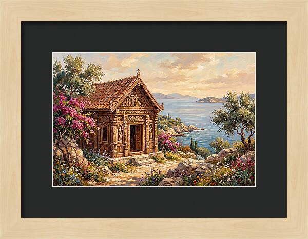 Mediterranean Temple By The Sea